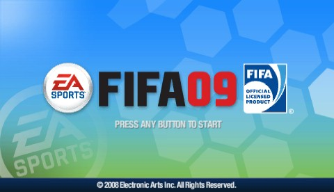 FIFA Soccer title screen for PSP